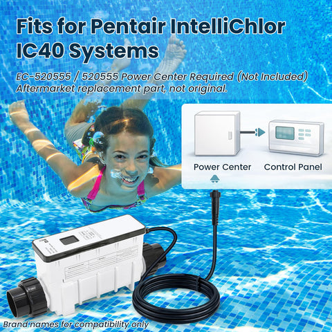Aqualix IC40 showing durable titanium blades for reliable chlorination