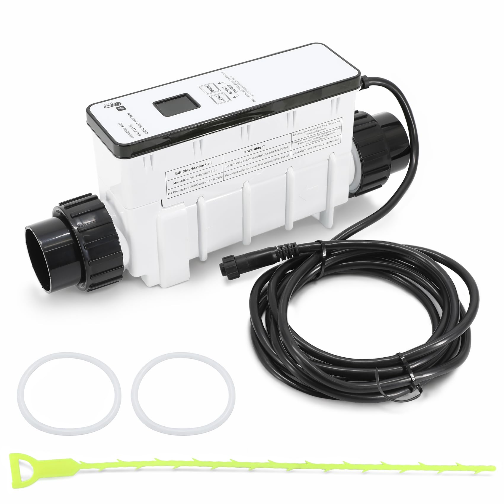 Aqualix IC40 salt cell replacement ready for inground pools with steady chlorine output