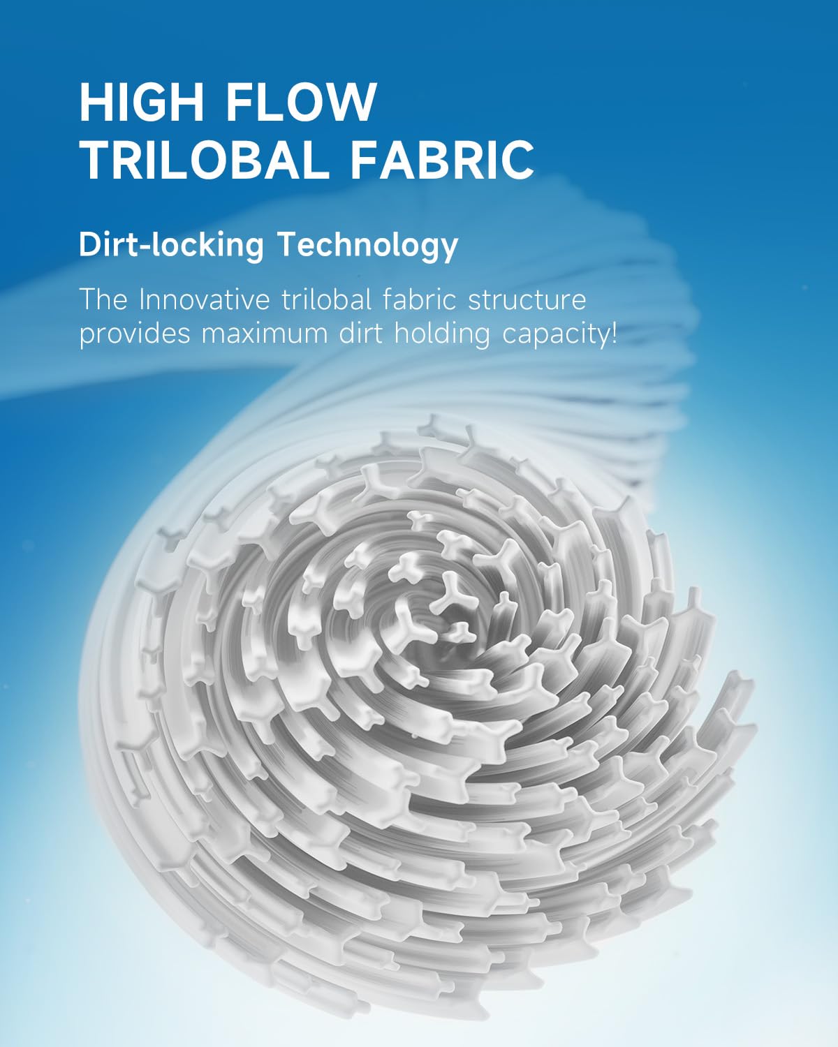 AQUALTRA Dirt-Locking technology captures more contaminants in filtration.