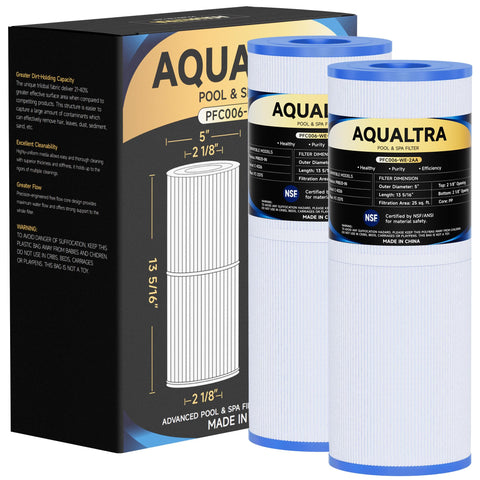 AQUALTRA PRB25-IN spa filter side view showing easy installation