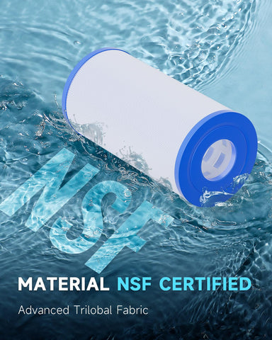 AQUALTRA PRB35-IN spa filter side view emphasizes compact design for easy placement