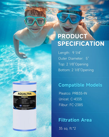 AQUALTRA PRB35-IN compatibility overview shows broad model support