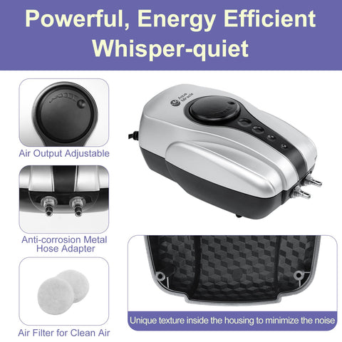 AquaMiracle 2-inch air stones deliver gentle bubble diffusion for even oxygen distribution