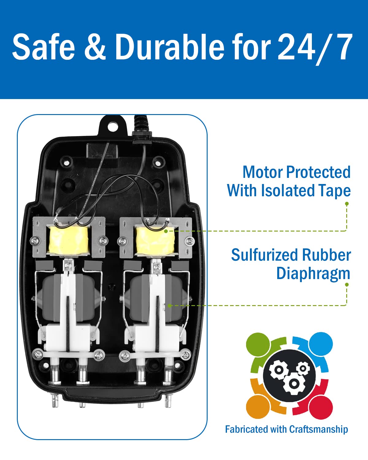 AquaMiracle 2-inch air stones ready to aerate pond water