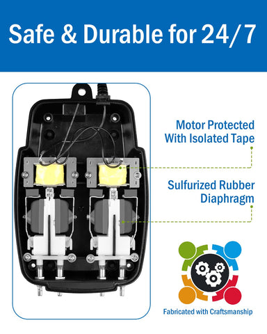 AquaMiracle 2-inch air stones ready to aerate pond water