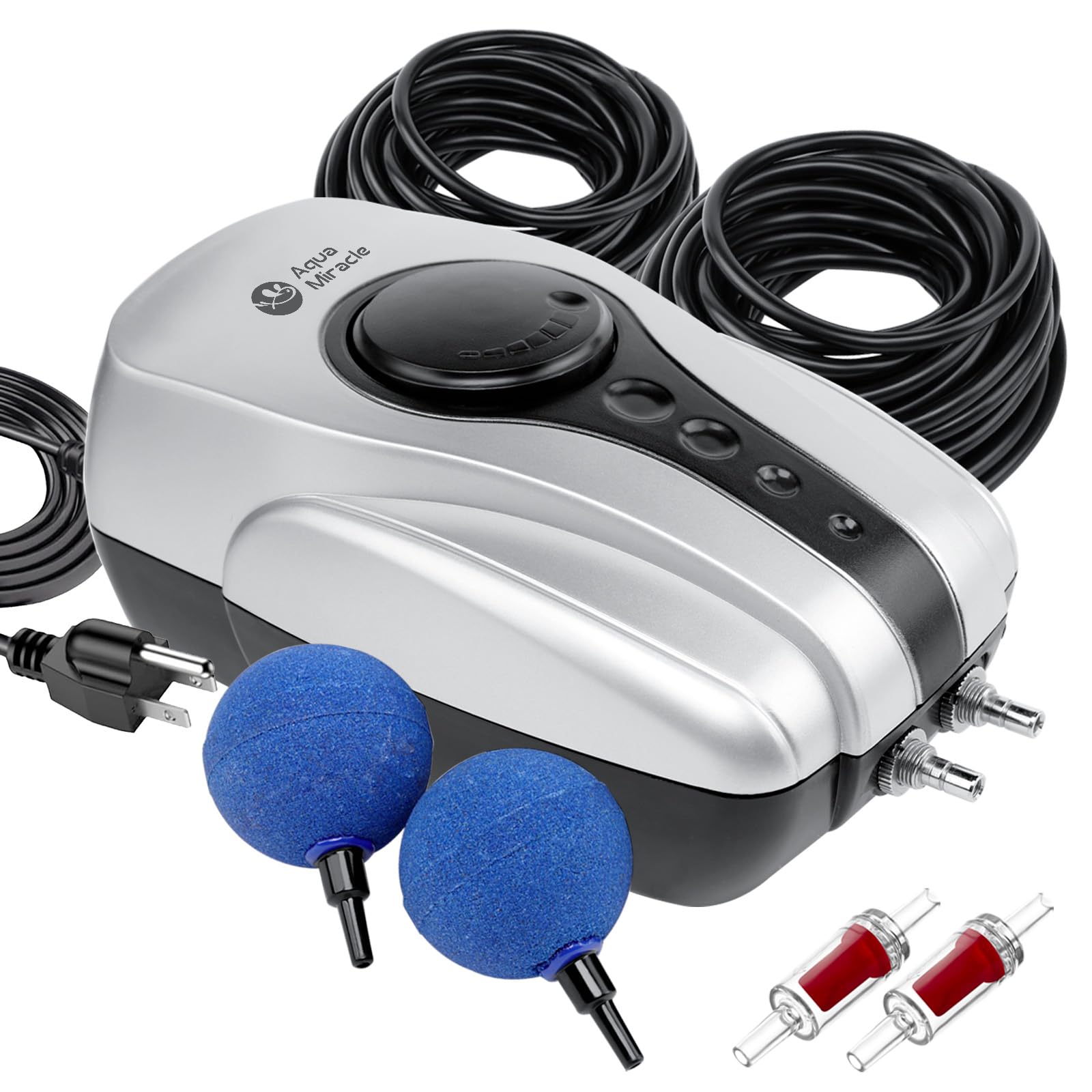 AquaMiracle all-in-one koi pond aerator assembly improves oxygenation for healthy water