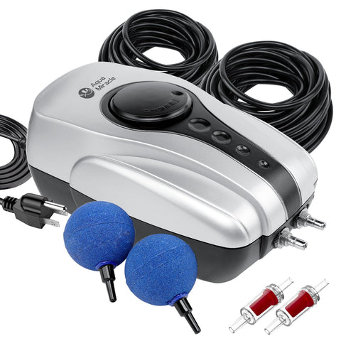 AquaMiracle all-in-one koi pond aerator assembly improves oxygenation for healthy water