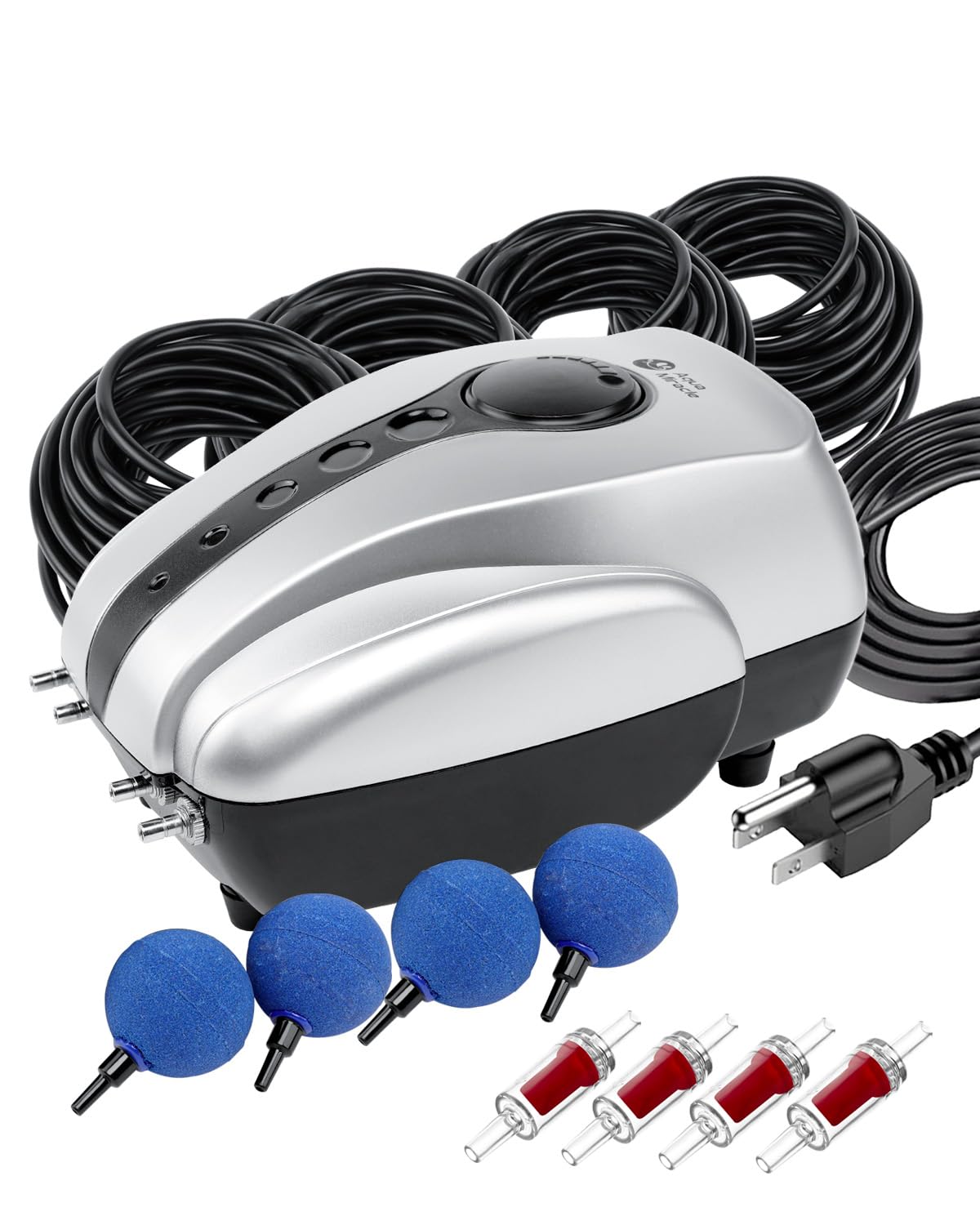 AquaMiracle all-in-one koi pond aerator kit in action for oxygenation