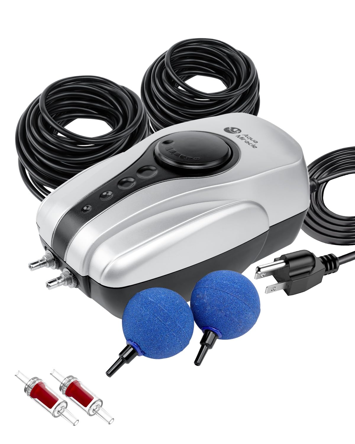 Aquamiracle all-in-one pond aerator kit boosting oxygenation for koi ponds