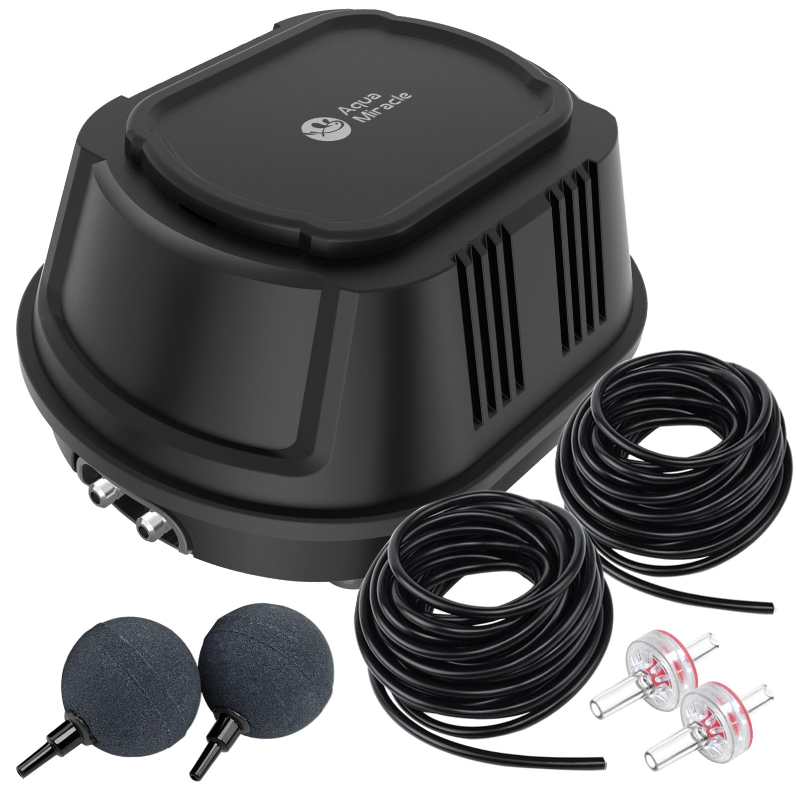 AquaMiracle all-in-one pond aerator kit ready for outdoor installation and circulation