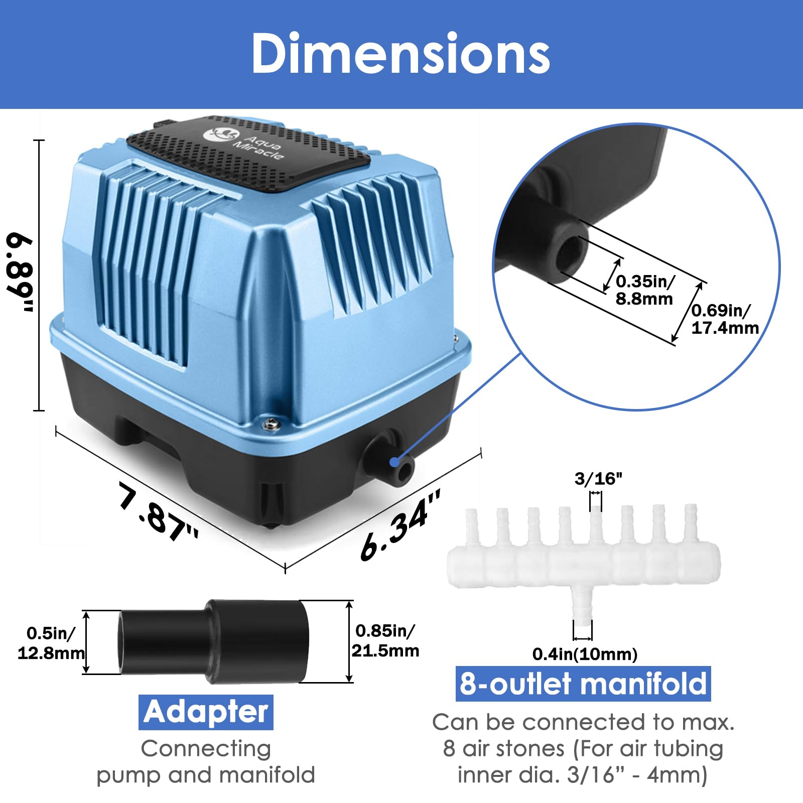 AquaMiracle AP-60 sulfurized diaphragm assembly for durable performance.