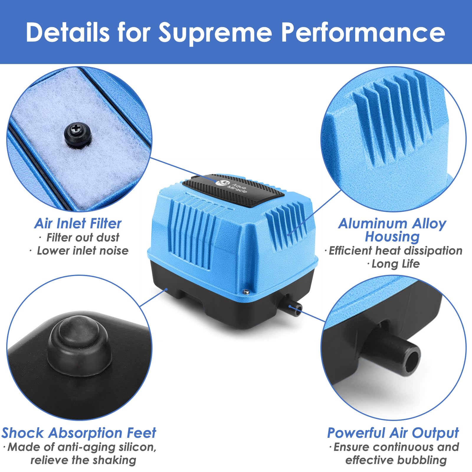 Aquamiracle AP-80 replacement diaphragm kit for longer service life