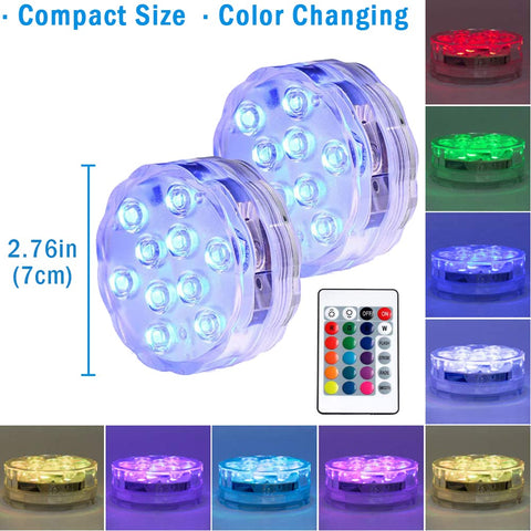 Aquamiracle color-changing LED lights create mood-ready indoor decor.
