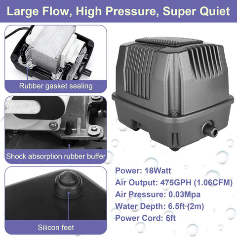Aquamiracle EPDM rubber air diffuser diffuses air efficiently.