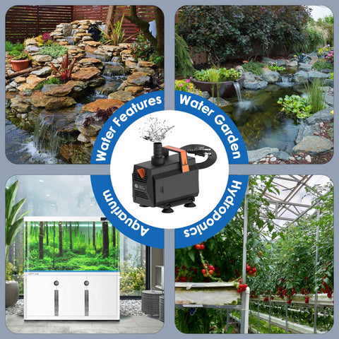 AquaMiracle hydroponics and water feature setup for flexible use