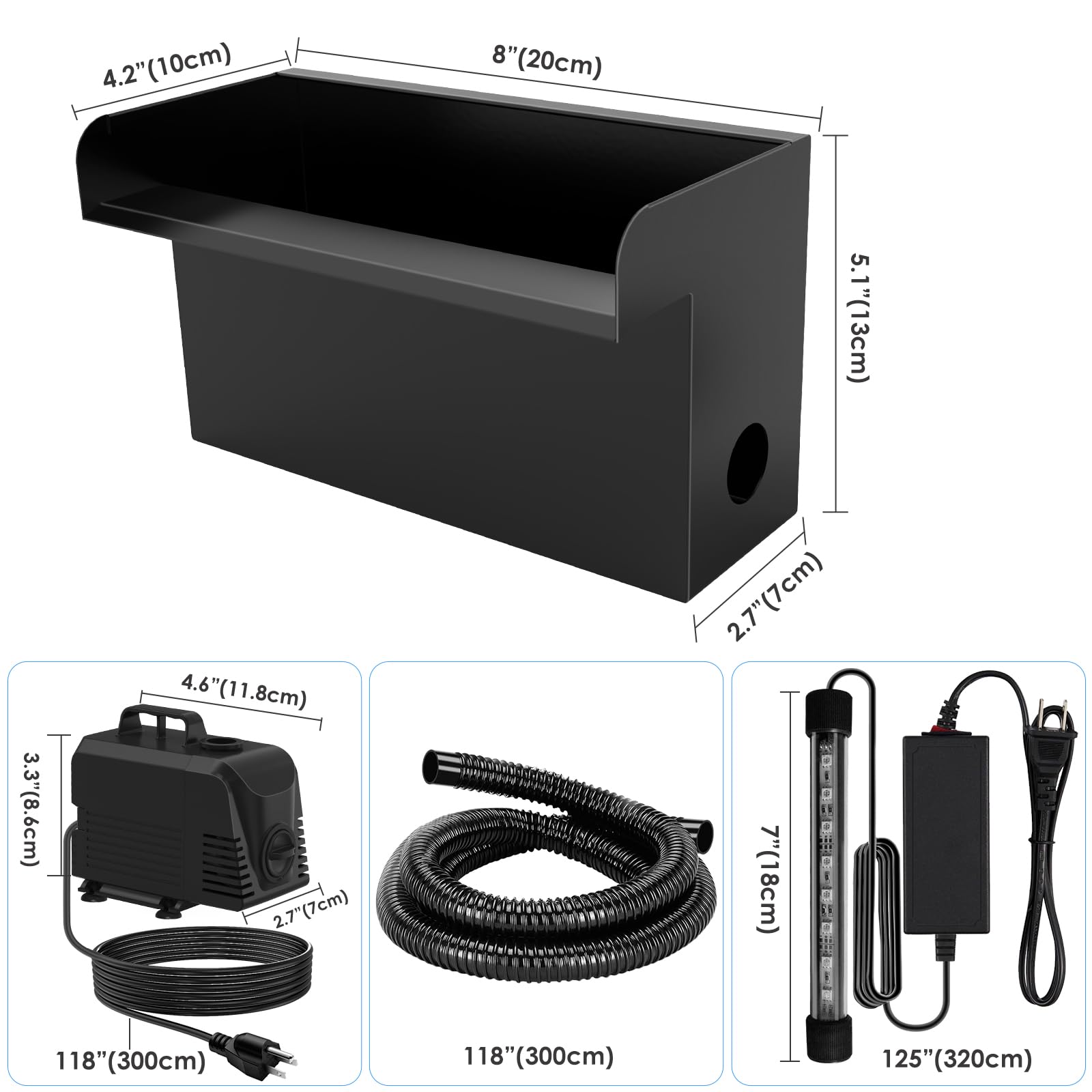 Aquamiracle kit contents include everything needed for quick installation.