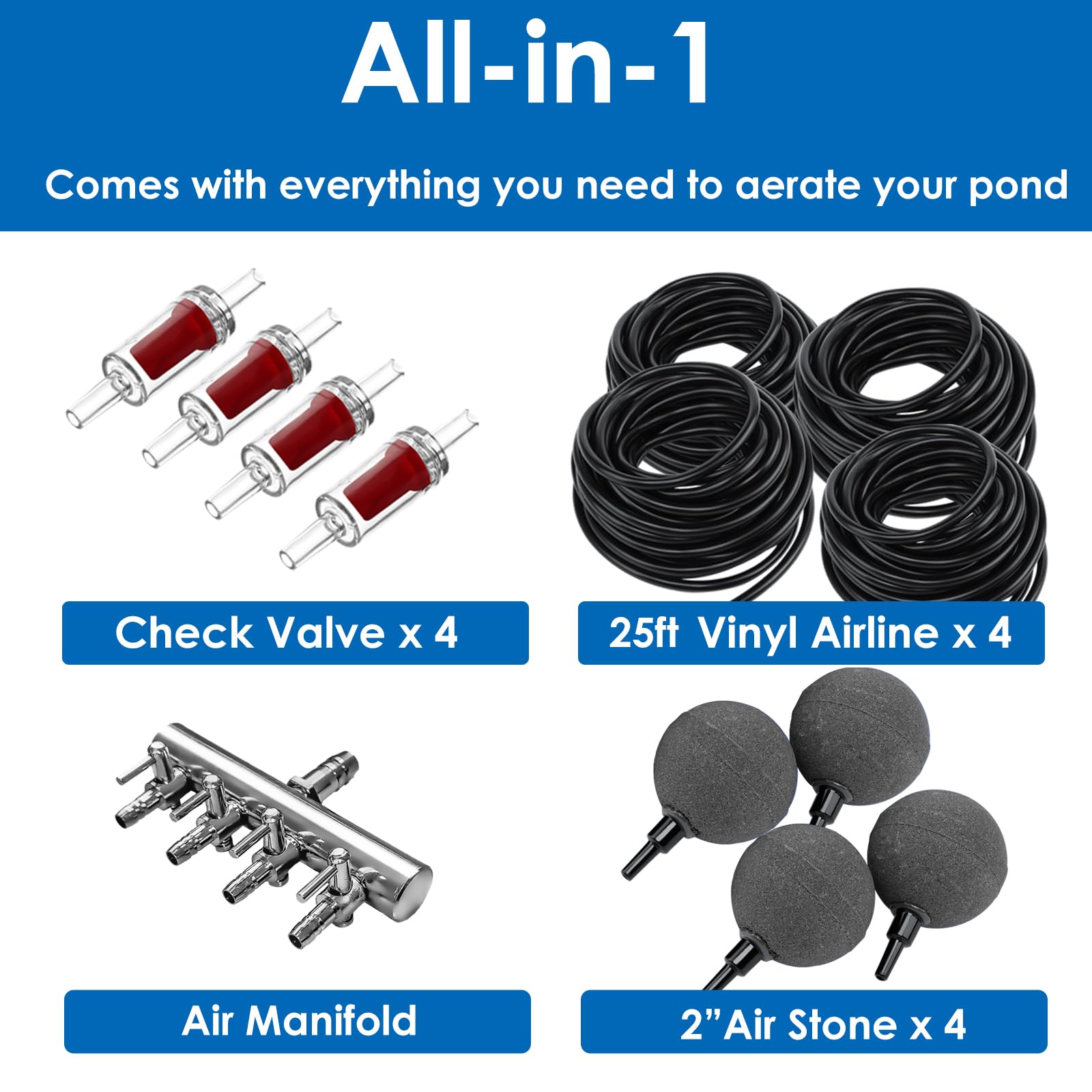 AquaMiracle pond aeration system in use supports healthy movement and oxygenation.