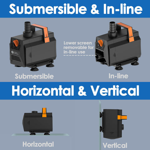 AquaMiracle removable inlet screen simplifies connections and cleaning