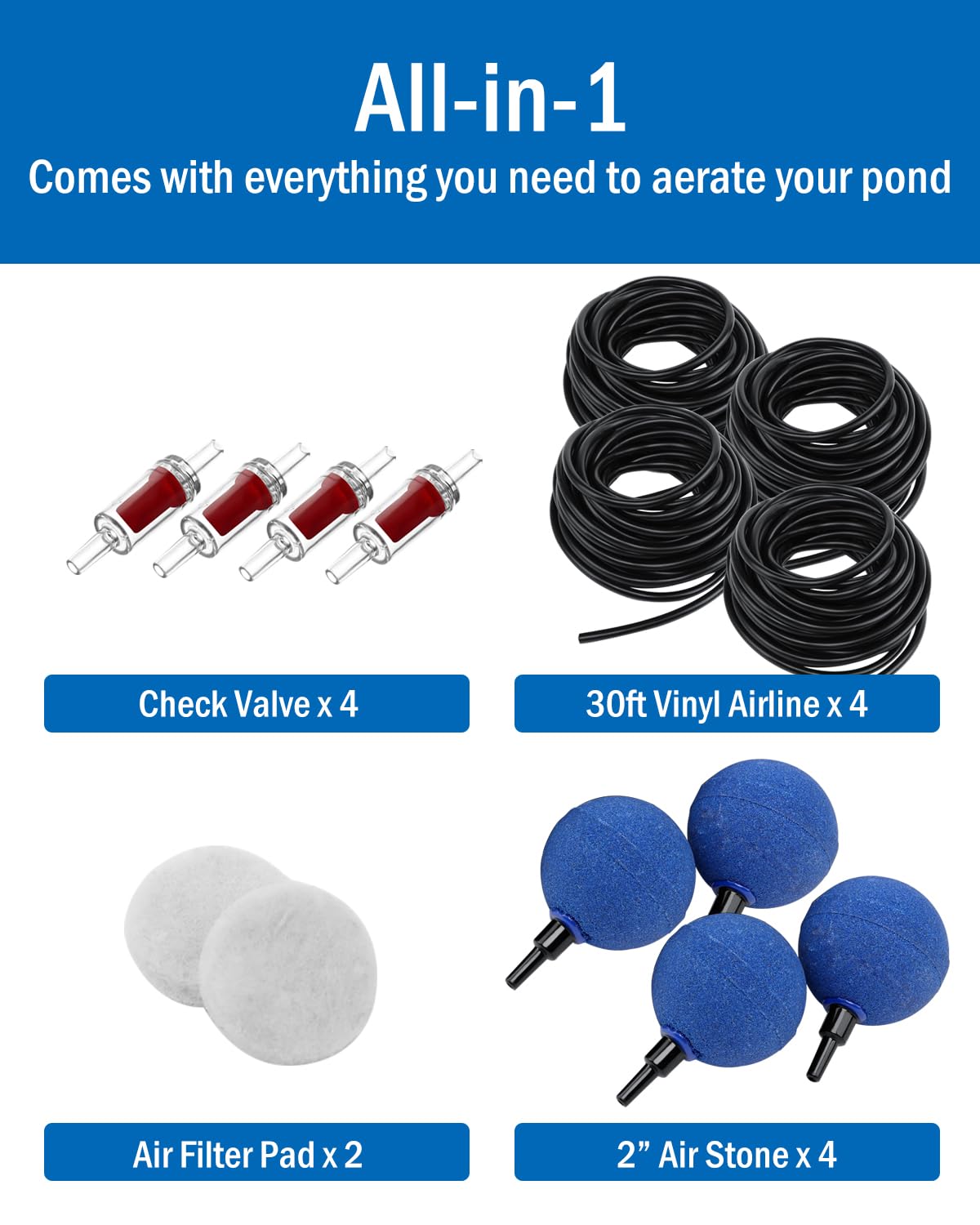 AquaMiracle silent aerator helping koi survive winter