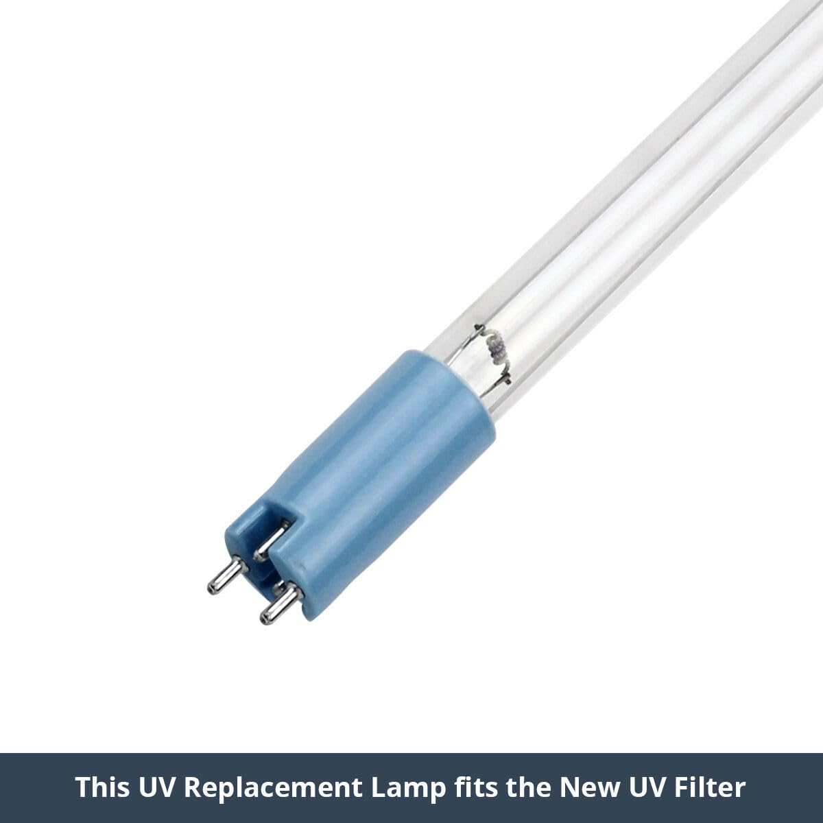 Aquasana UV filter no-thread design simplifies integration with existing pipes.