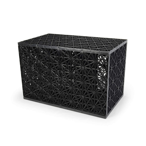 Aquascape AquaBlox water storage block system in a pondless basin for efficient capacity.