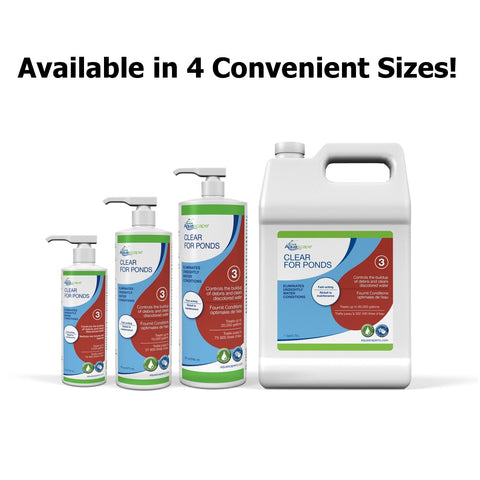 Aquascape CLEAR includes a phosphate binder to support healthier water quality.