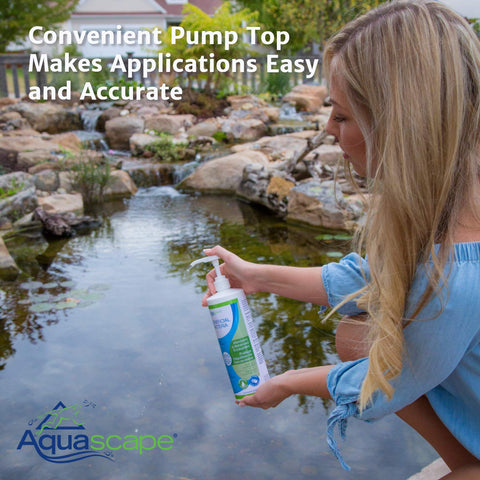 Aquascape Cold Water Bacteria demonstrates dosing to treat up to 5,000 gallons.