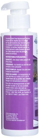 Aquascape Fountain Scale Free neutralizes calcium deposits on a fountain surface