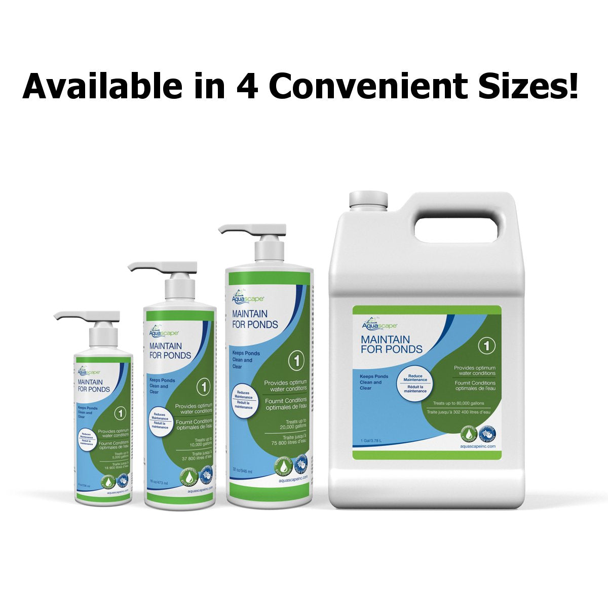 Aquascape Maintain flocculent action clears cloudy pond water by binding debris.