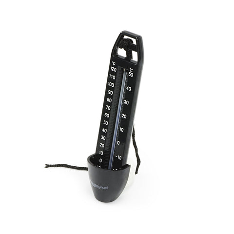 Aquascape pond thermometer with nylon anchor string for easy placement and monitoring.