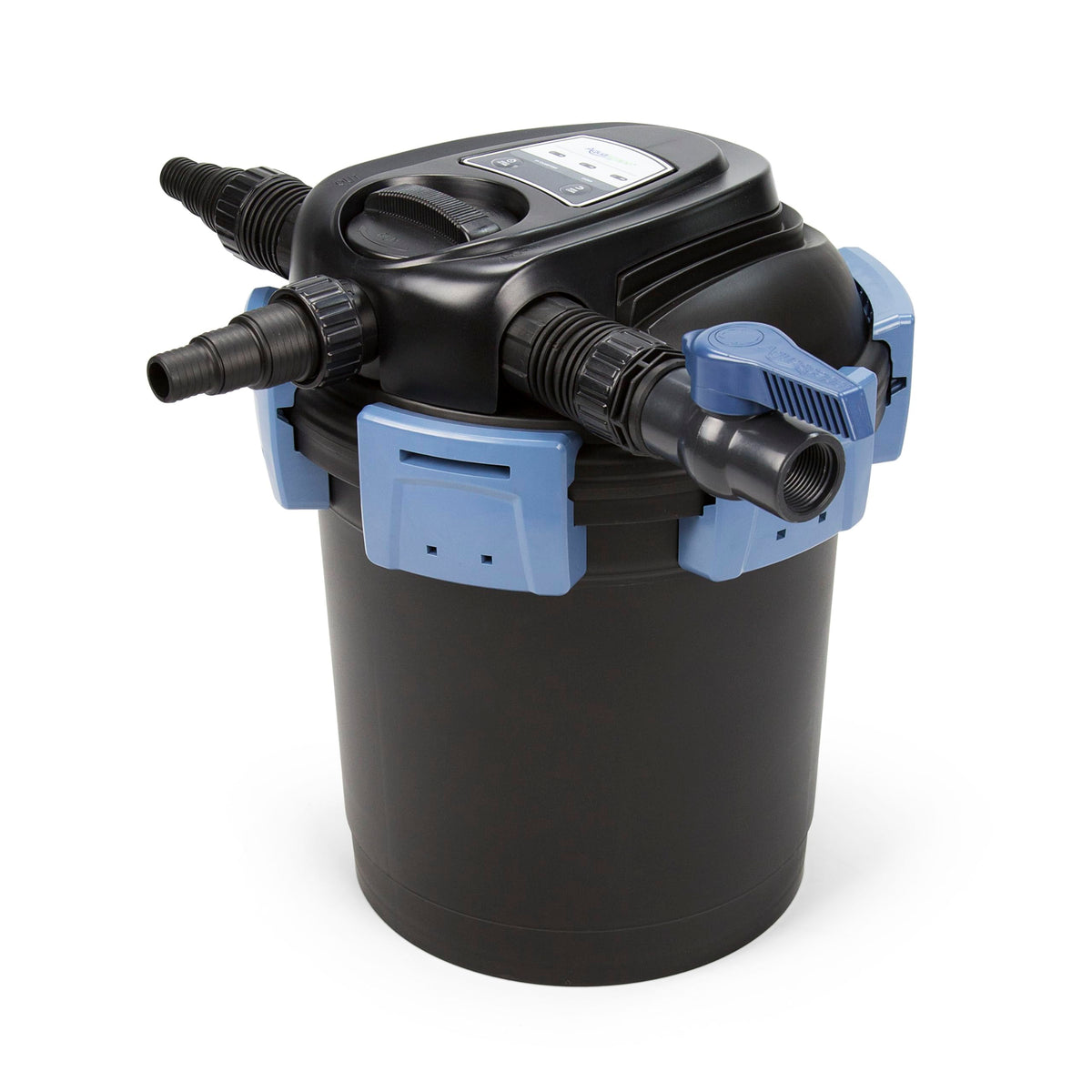 Aquascape UltraKlean filter front view showing 2000-gallon capacity for larger ponds