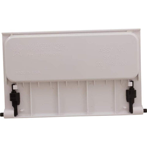Aquastar Skimmer Weir Plate WI SKWD101, in-use view, helps improve skimming efficiency.