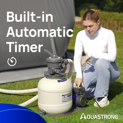 AQUASTRONG included hose adapters for easy above-ground pool setup