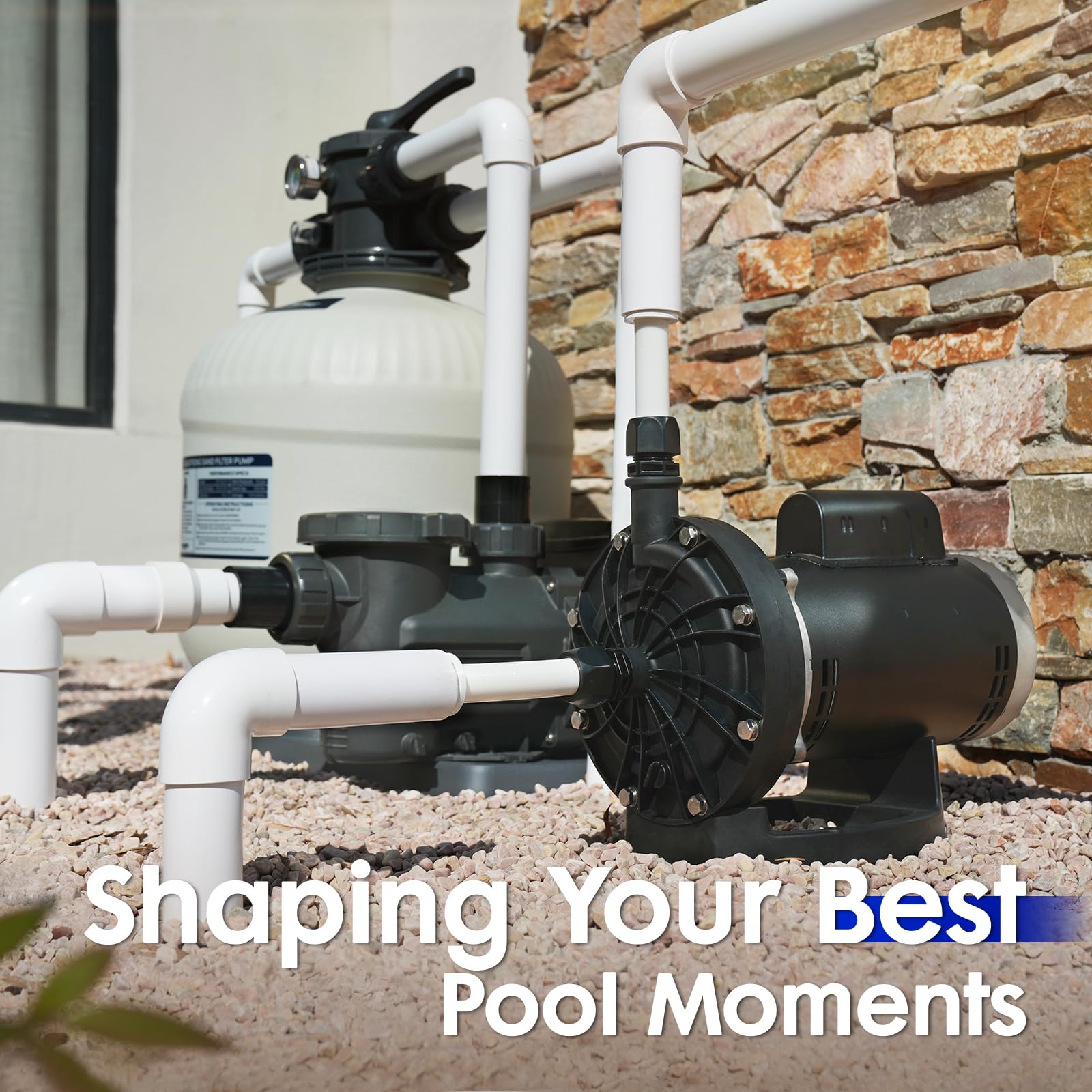 AQUASTRONG pool booster pump ready for quick-installation and setup