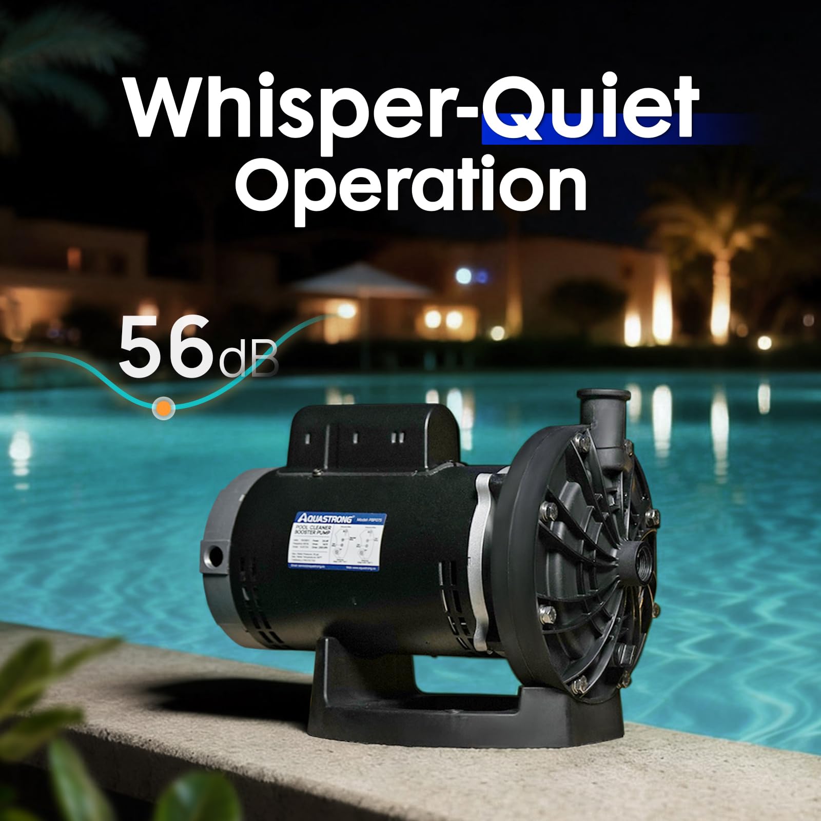 AQUASTRONG IPX4-rated booster pump housing designed for outdoor durability