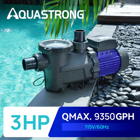Aquastrong pool pump with ETL-certified motor for safety and durability
