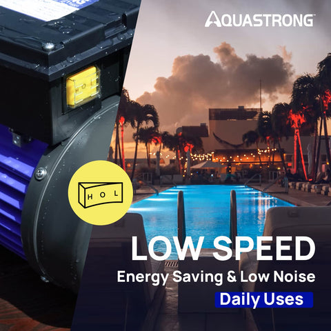 AQUASTRONG ETL certified motor ensures durability and safety