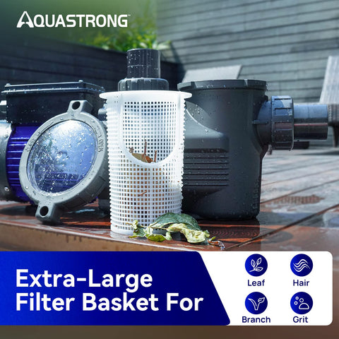 Aquastrong pump installed for above-ground and inground setups