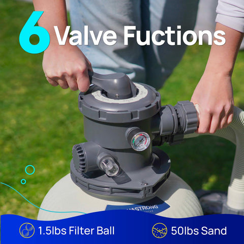 AQUASTRONG sand filter pump UV resistant housing for durable use