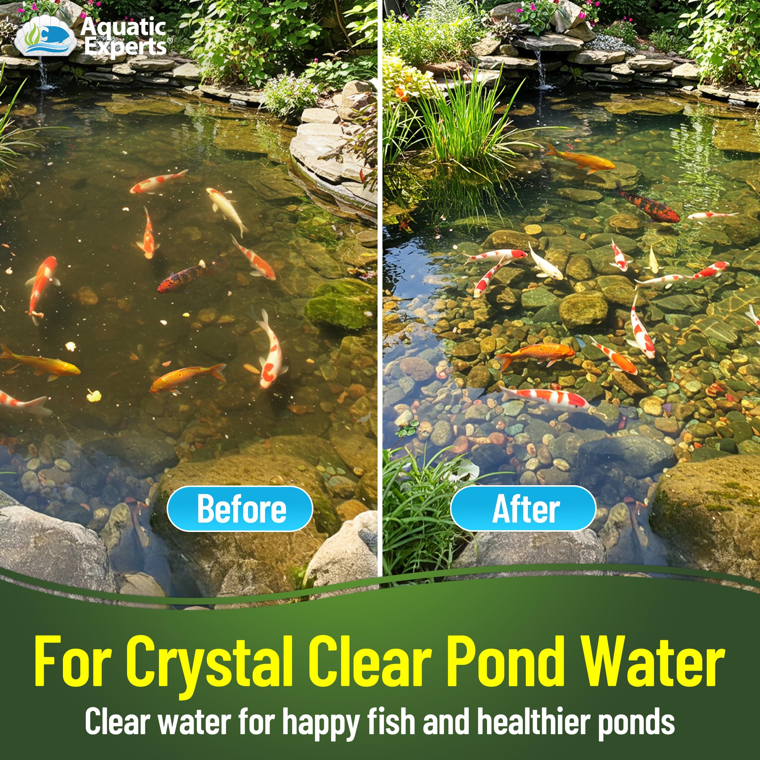 Aquatic Experts latex-coated filter media coarse provides durable, reusable pond filtration.
