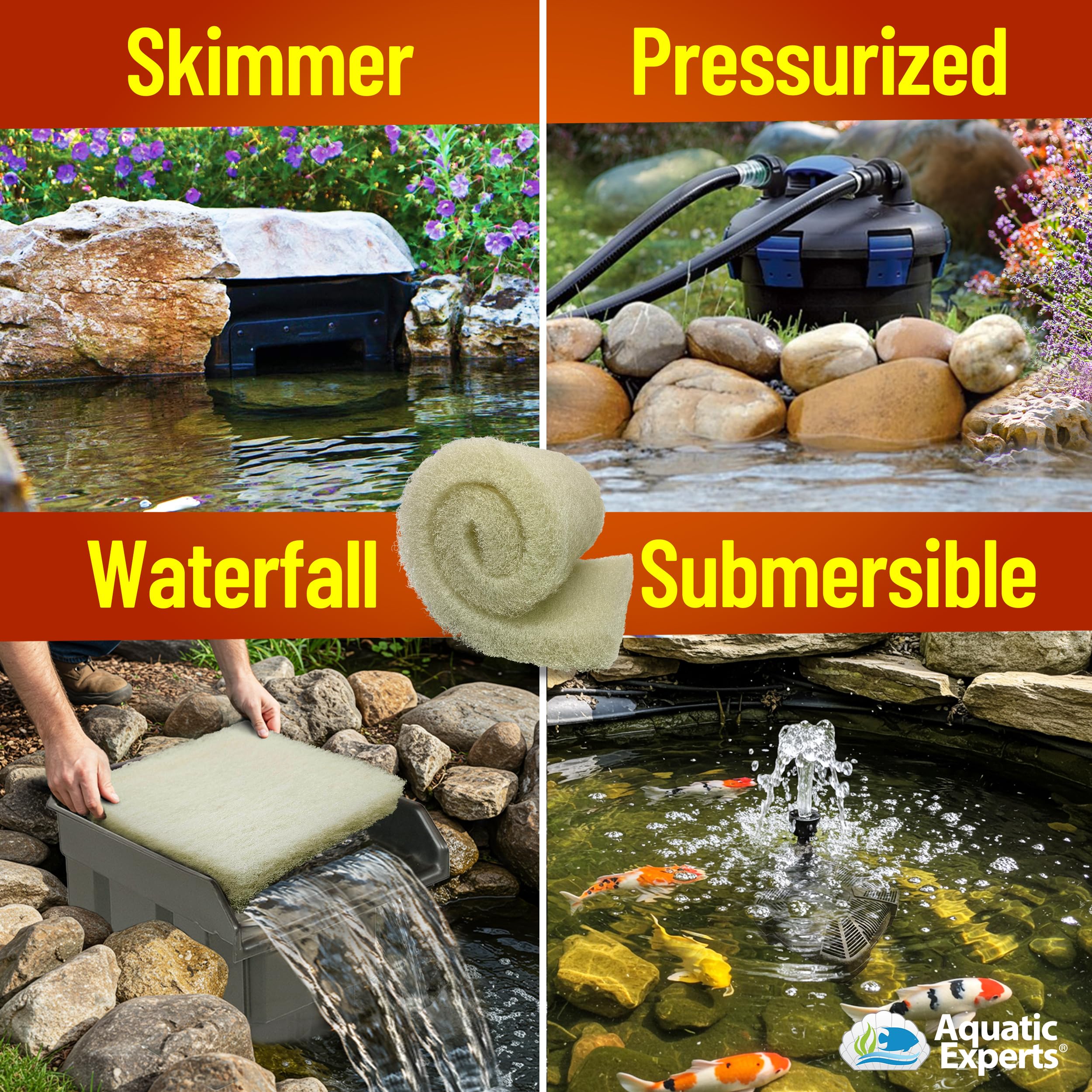 Durable, reusable filter pad resists tearing and warping.