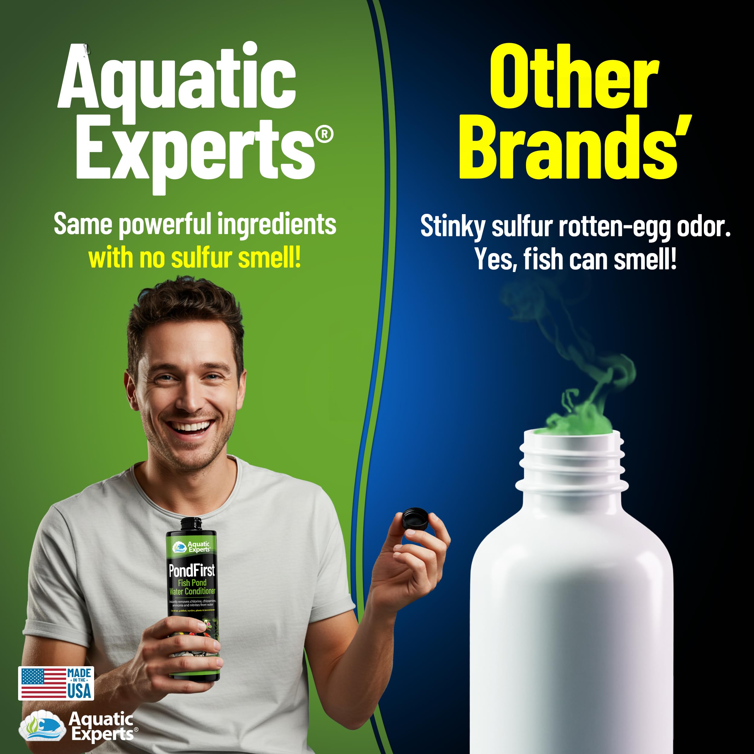 Aquatic Experts PondFirst dosing guide demonstrates easy use for pond maintenance.