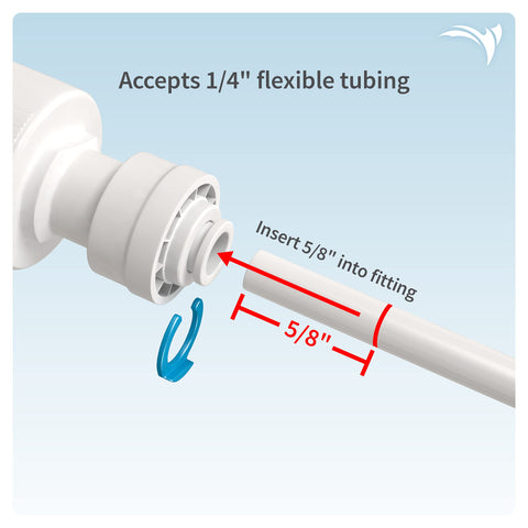 Aquatic Life leak-proof connection prevents drips at the hose bib.