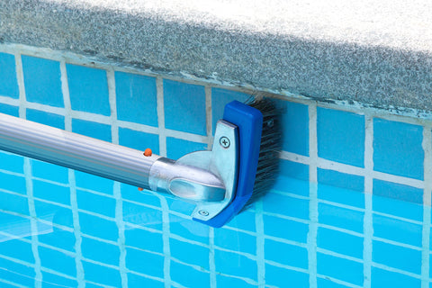 Aquatix Pro aluminium handle 5in pool brush for extended reach underwater
