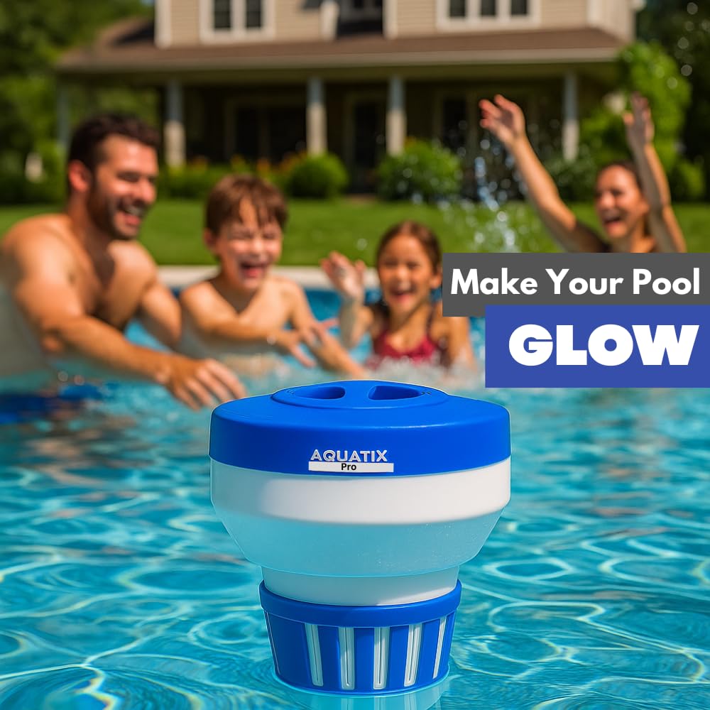 Aquatix Pro chlorine dispenser with adjustable ring for precise release control