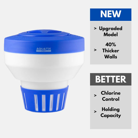 Aquatix Pro chlorine dispenser durable shell built for outdoor pool conditions