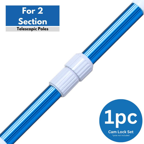 Aquatix Pro EZ Lock twist action showing secure grip for pool pole