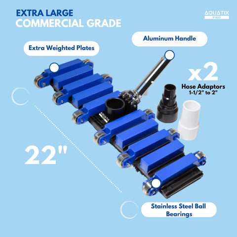 Aquatix Pro aluminum handle close-up for durable build