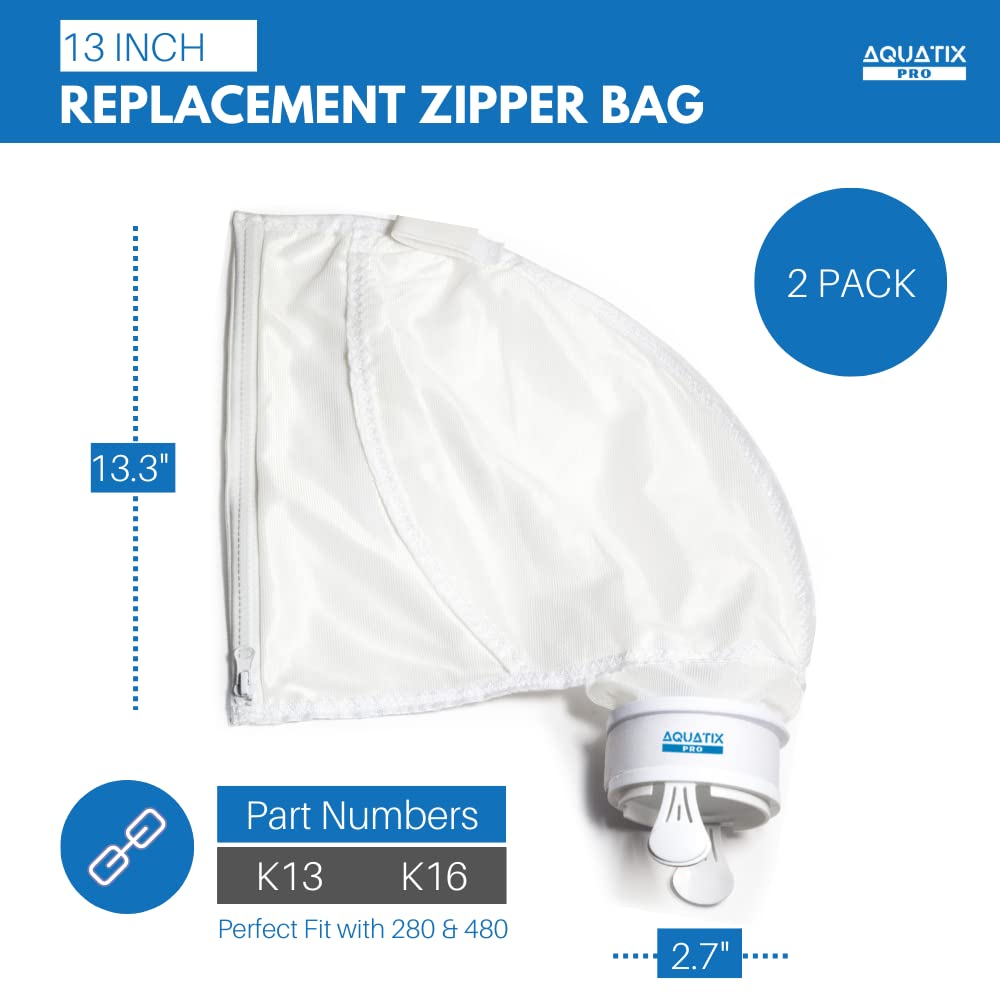 Premium mesh bag from Aquatix Pro boosts filtration and durability.