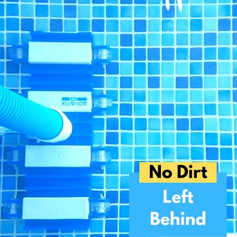Aquatix Pro quick clips enable fast attachment and release during cleanup